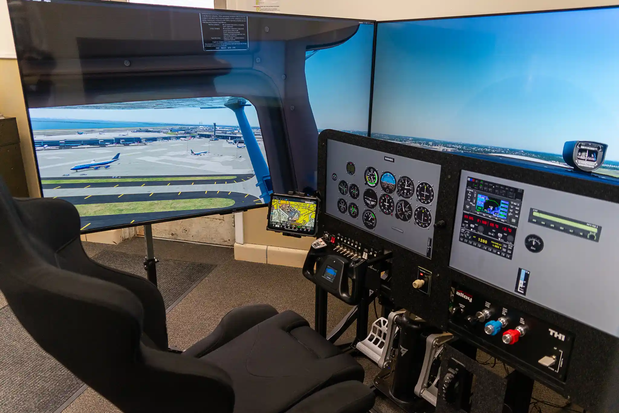 Affordable flight simulator training panels